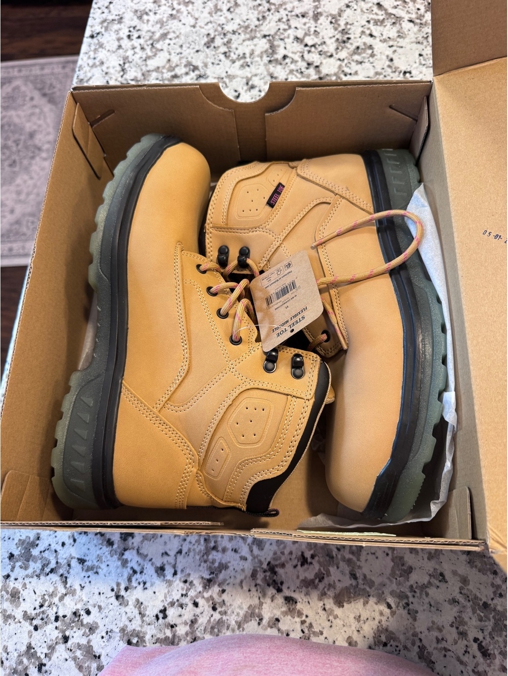 Brahma Combustion Steel Toe Work Boots Women’s 11 Wheat NWT Flexible Midsole